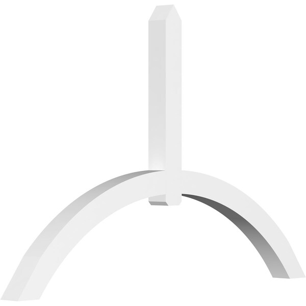 Ekena Millwork Archdale Architectural Grade PVC Gable Bracket, 108"W x 72"H x 6"D x 6"F, 16/12 Pitch GBP108X72X0606ARC00 - main